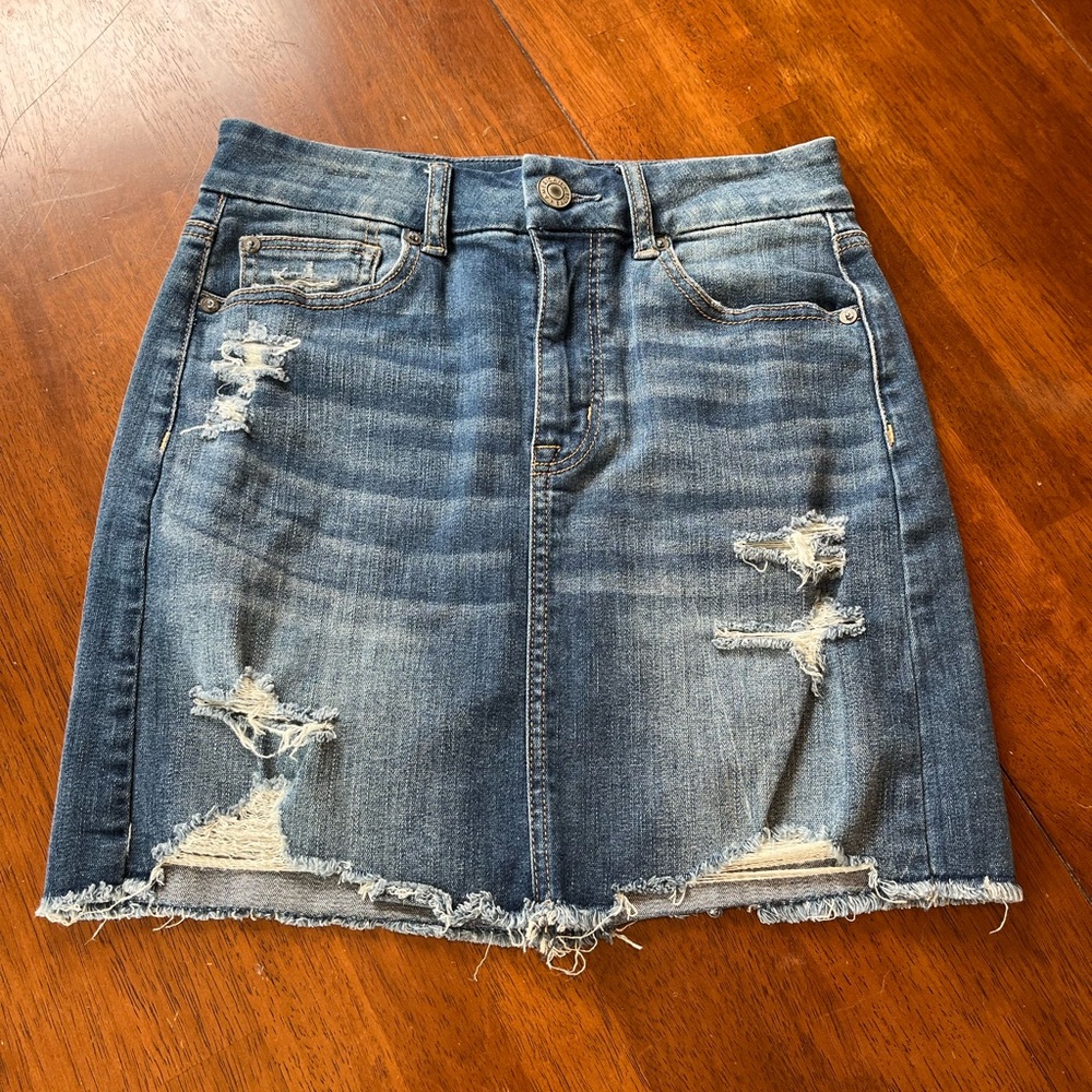 American Eagle denim mini skirt
